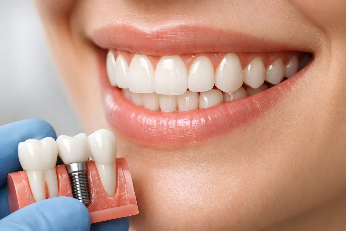 Dental Implants, Close-Up of Healthy Teeth